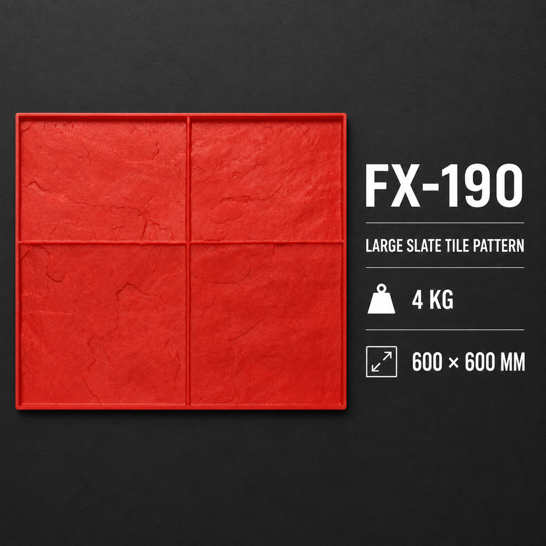 FX-190 แผ่นปั๊มลายหินทรายแบบสี่แผ่น - รายละเอียด