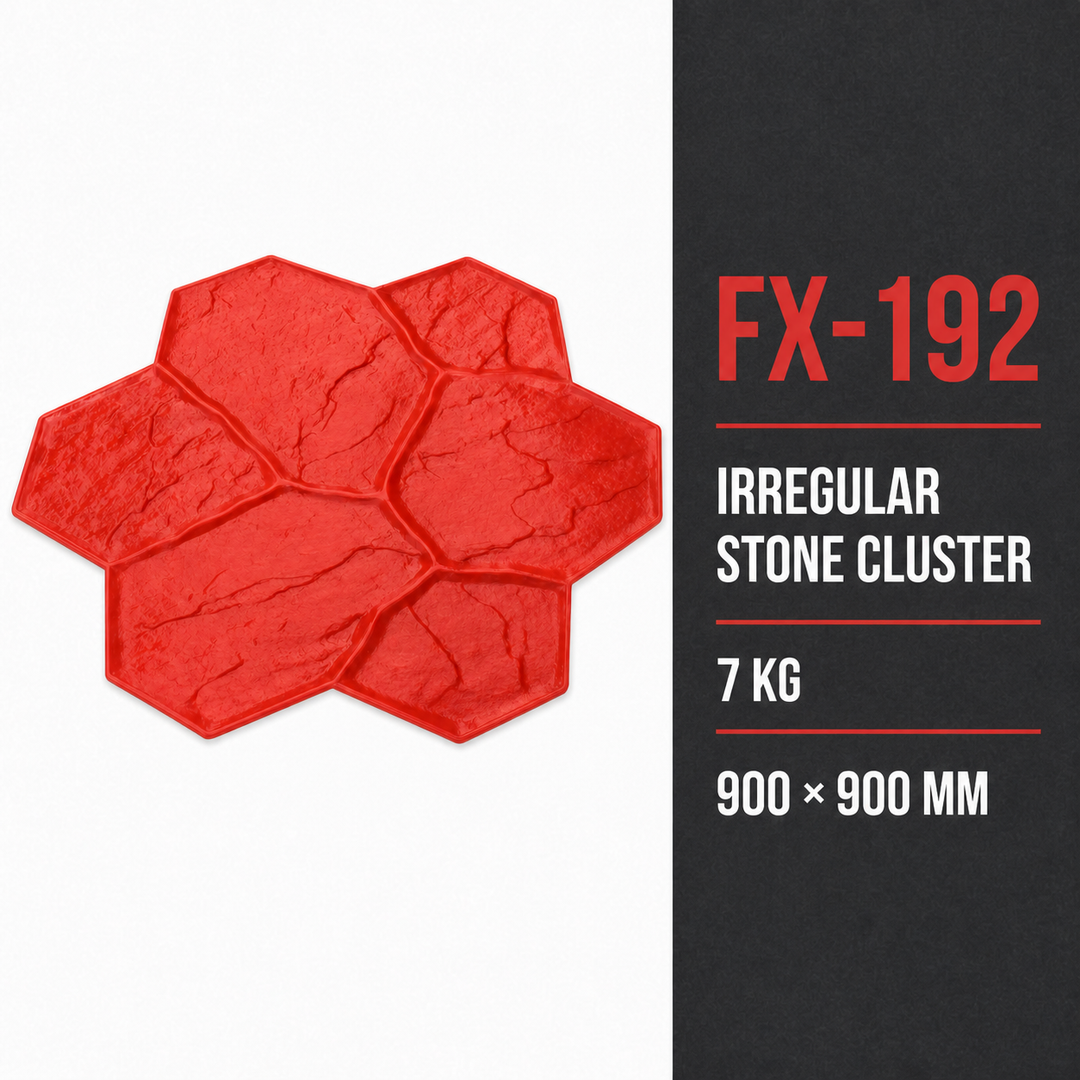 FX-192 Seven-Stone Flagstone Cluster Stamp - specifications