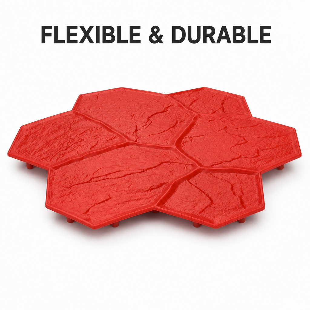 FX-192 Seven-Stone Flagstone Cluster Stamp - flexible durable raw