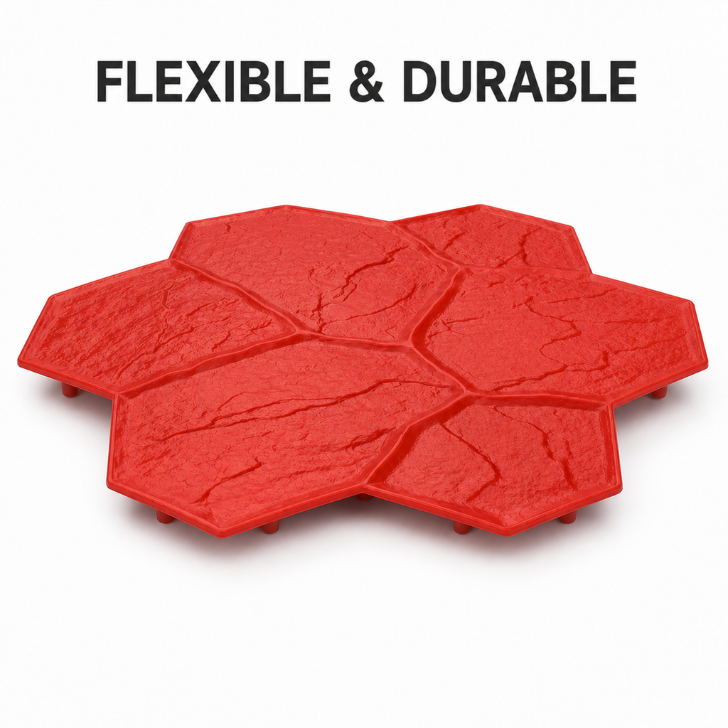 FX-192 Seven-Stone Flagstone Cluster Stamp - flexible durable