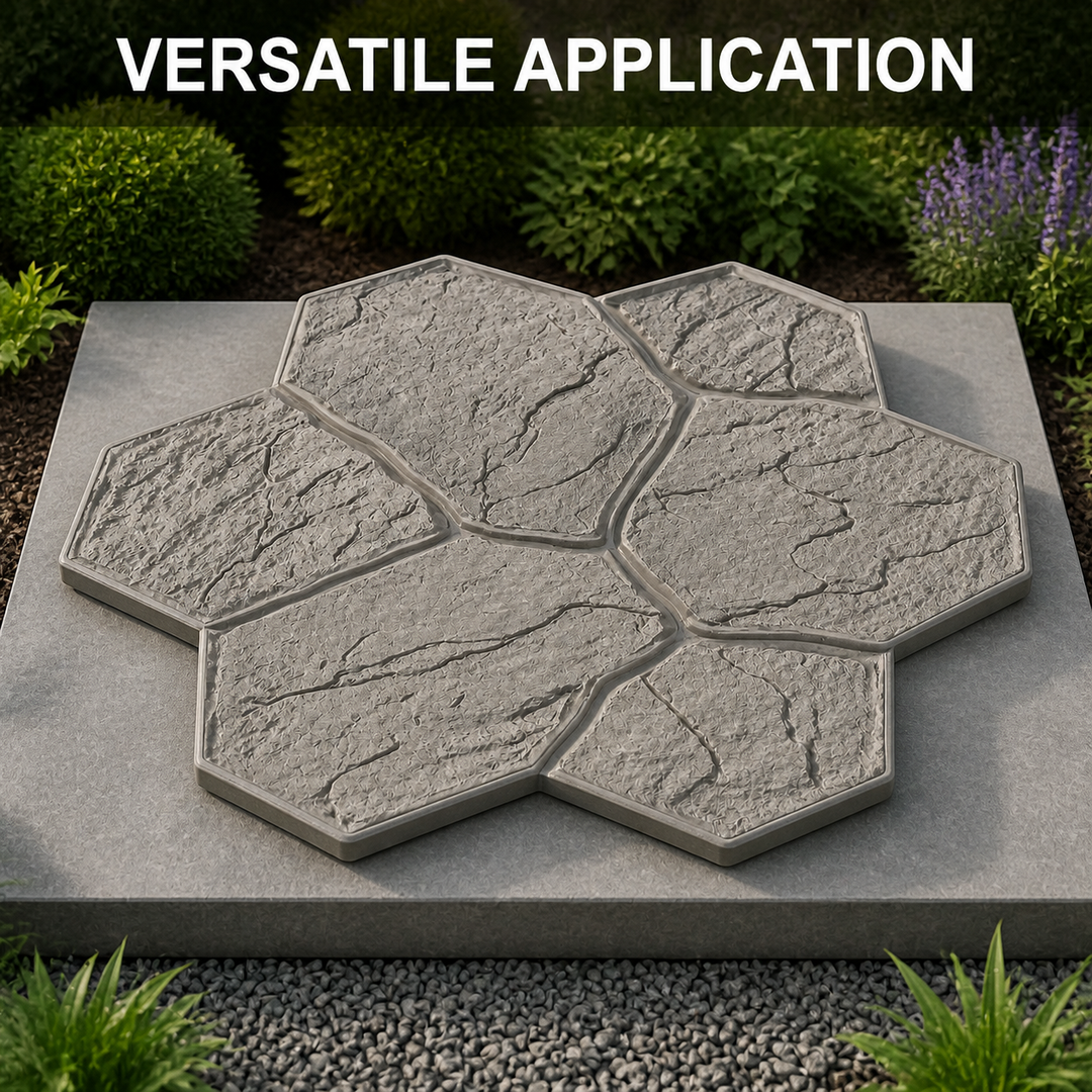 FX-192 Seven-Stone Flagstone Cluster Stamp - versatile application