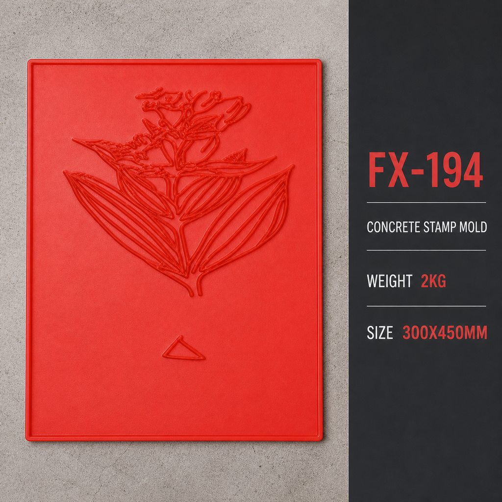 FX-194 Lily Çiçeği Dekoratif Kabartma Kalıbı - teknik özellikler (ham).