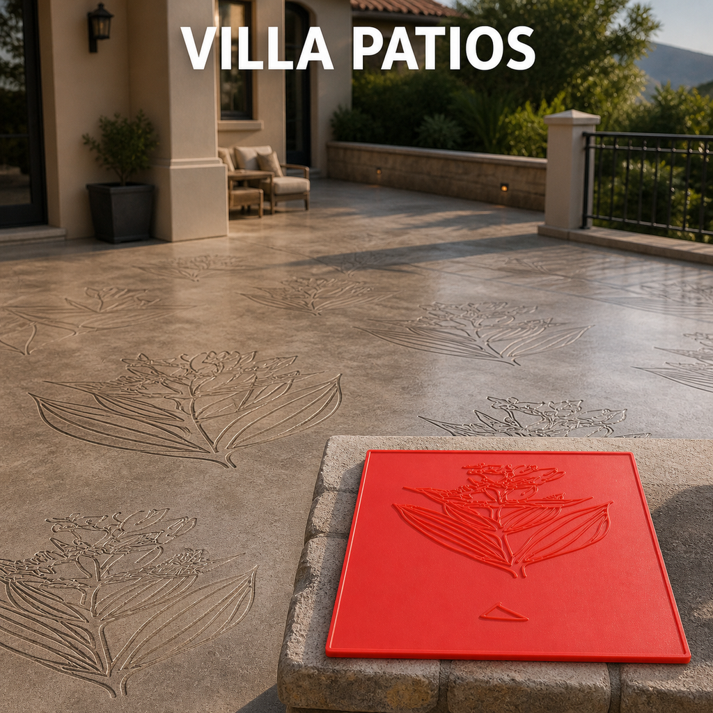 FX-194 Zarf Çiçeği Dekoratif Kabartma Kalıp - villa bahçeleri (ham).