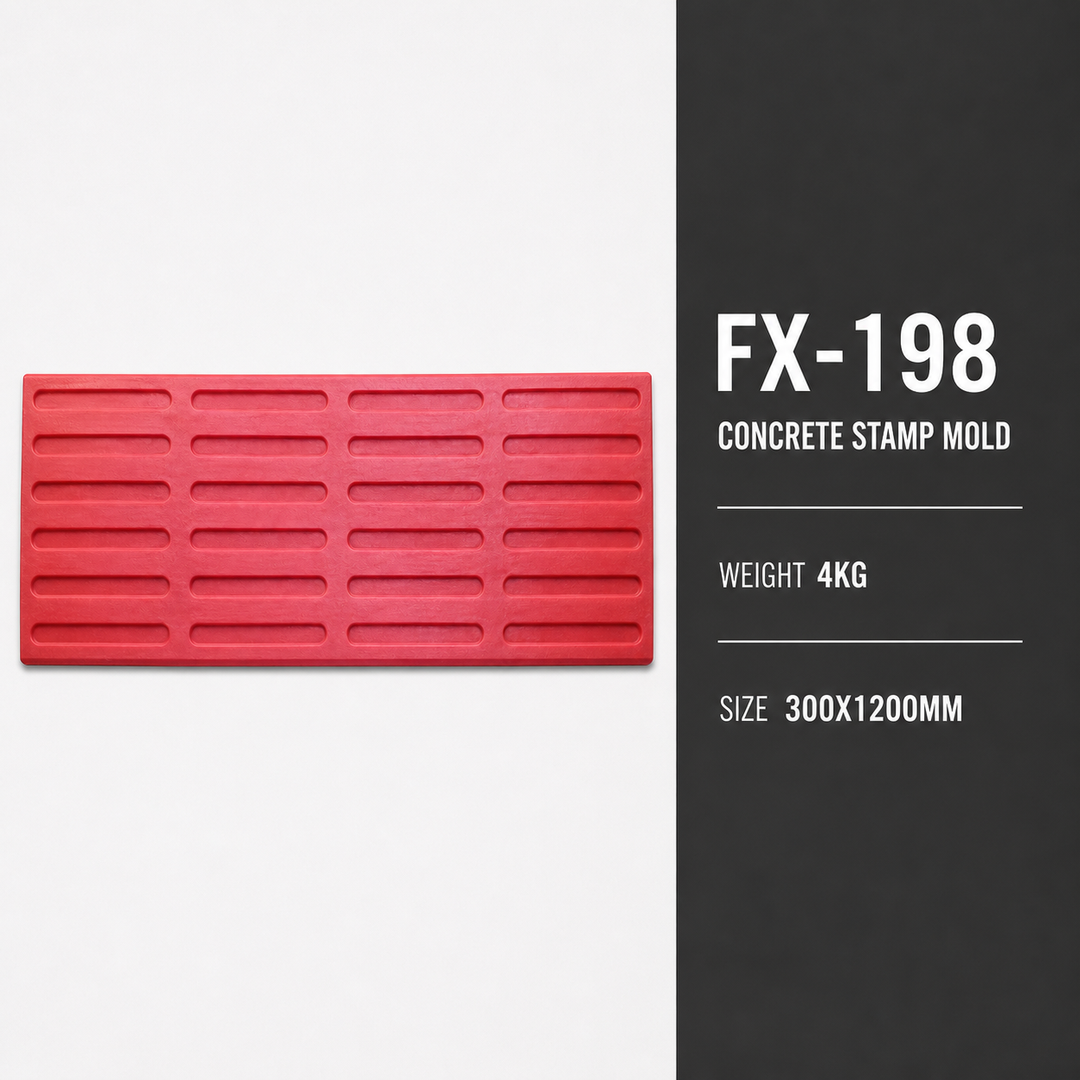 Matriță de pavare cu drenaj încastrat FX-198 - specificații.