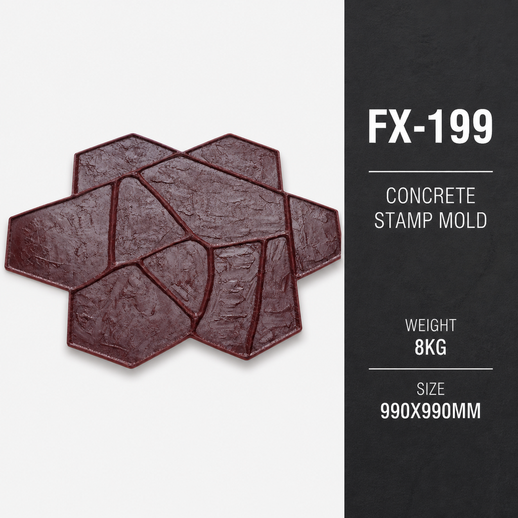 Șablon FX-199 Dark Flagstone Cluster - specificații.