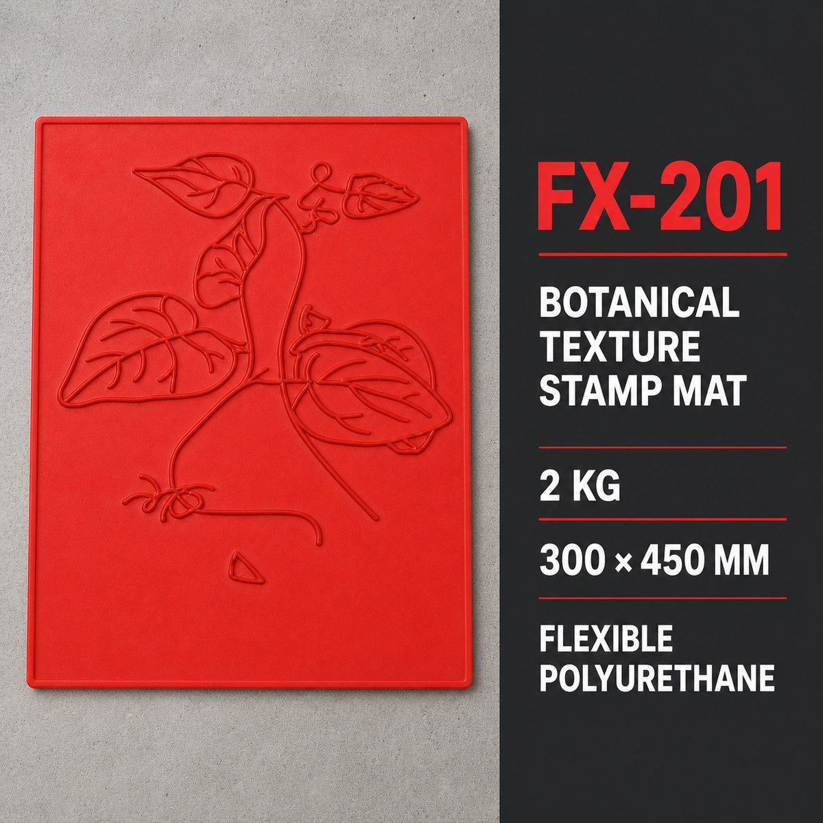 FX-201 Climbing Vine Decorative Relief Mold - especificaciones