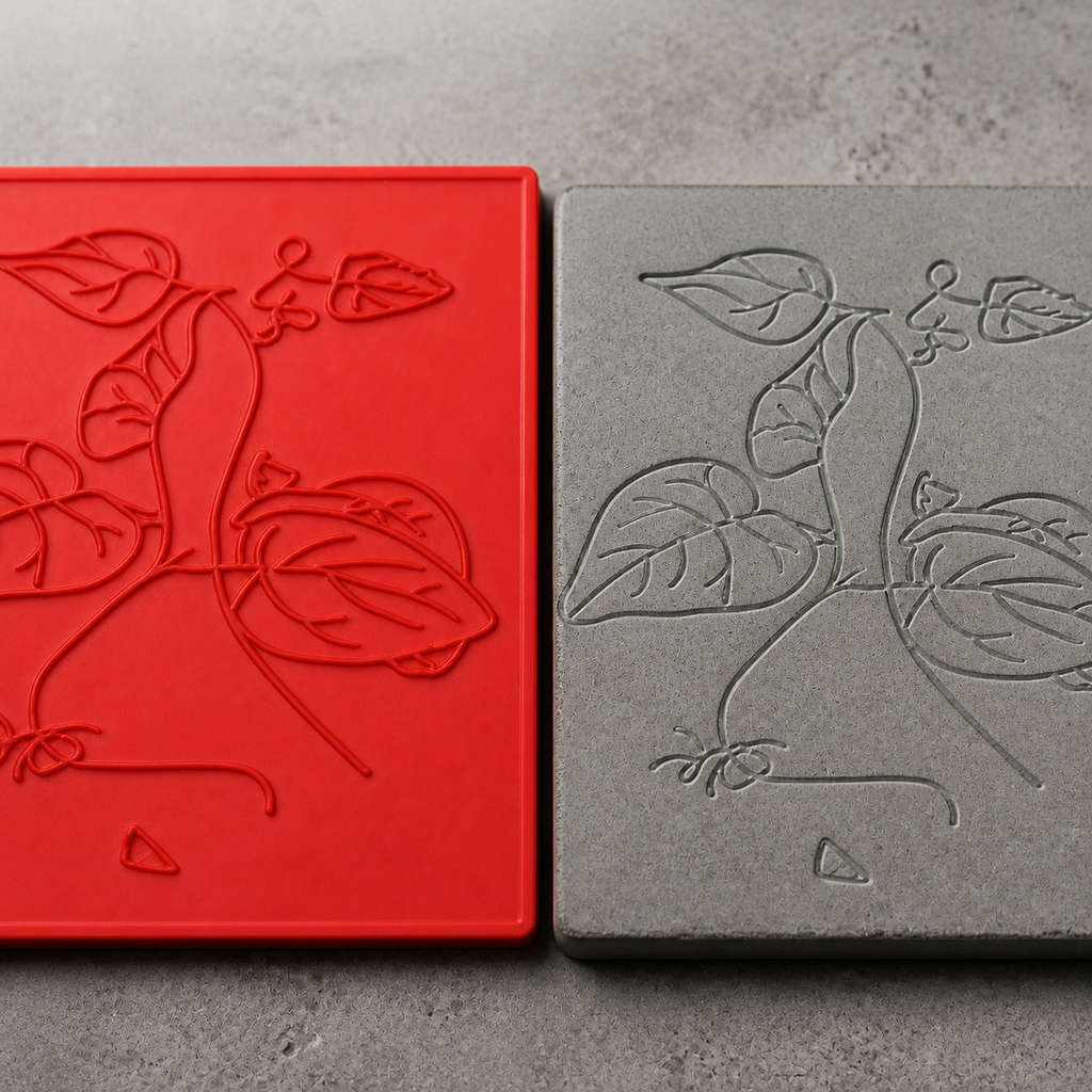 FX-201 Climbing Vine Decorative Relief Mold - detalle de textura