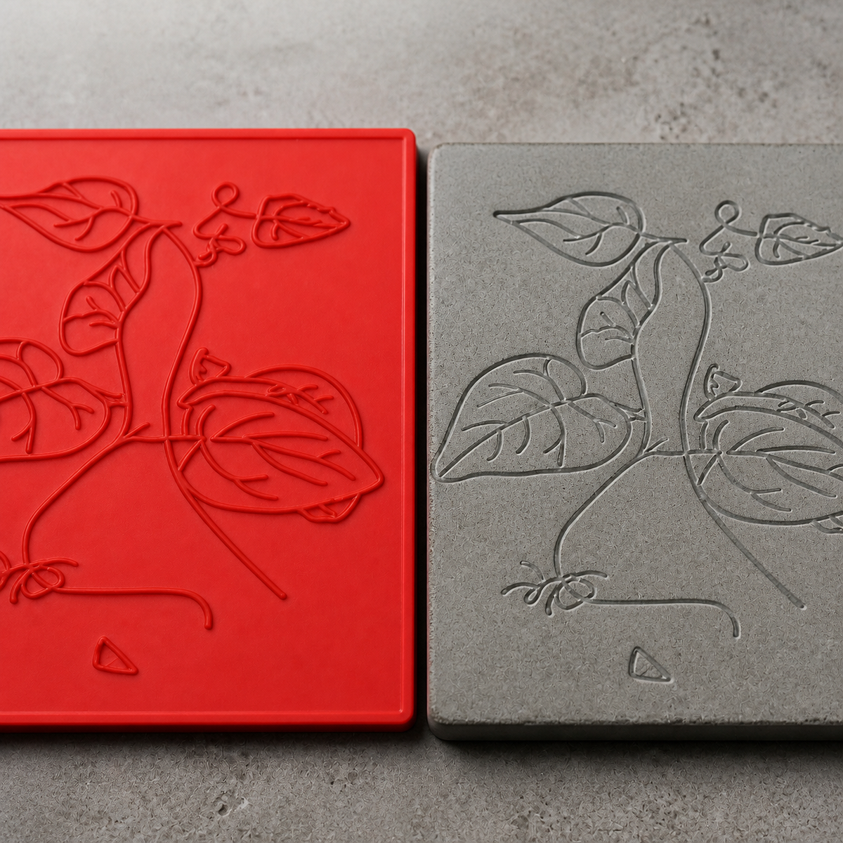 FX-201 Climbing Vine Decorative Relief Mold - detalle de textura