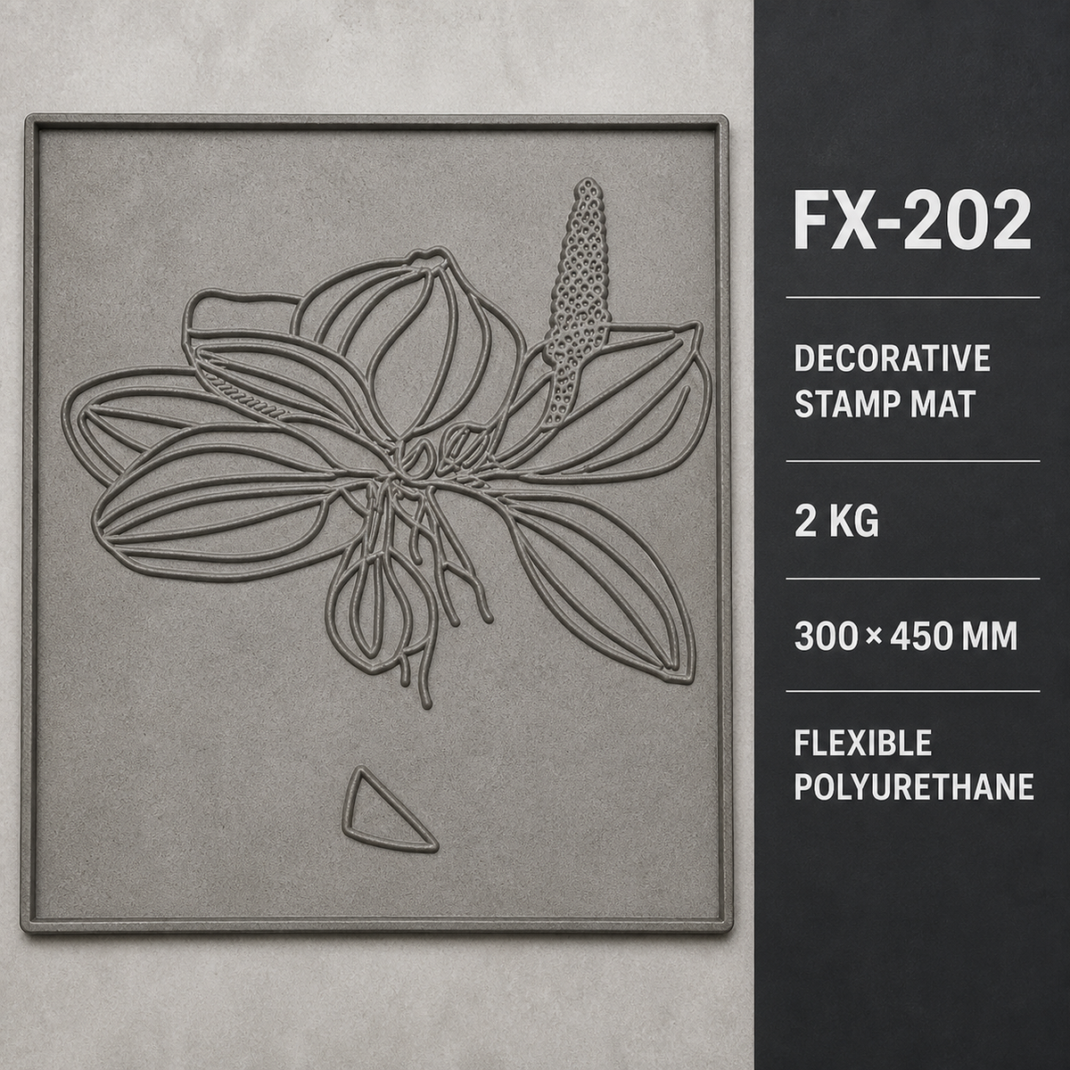 FX-202 Lily Blossom Decorative Relief Mold - especificaciones