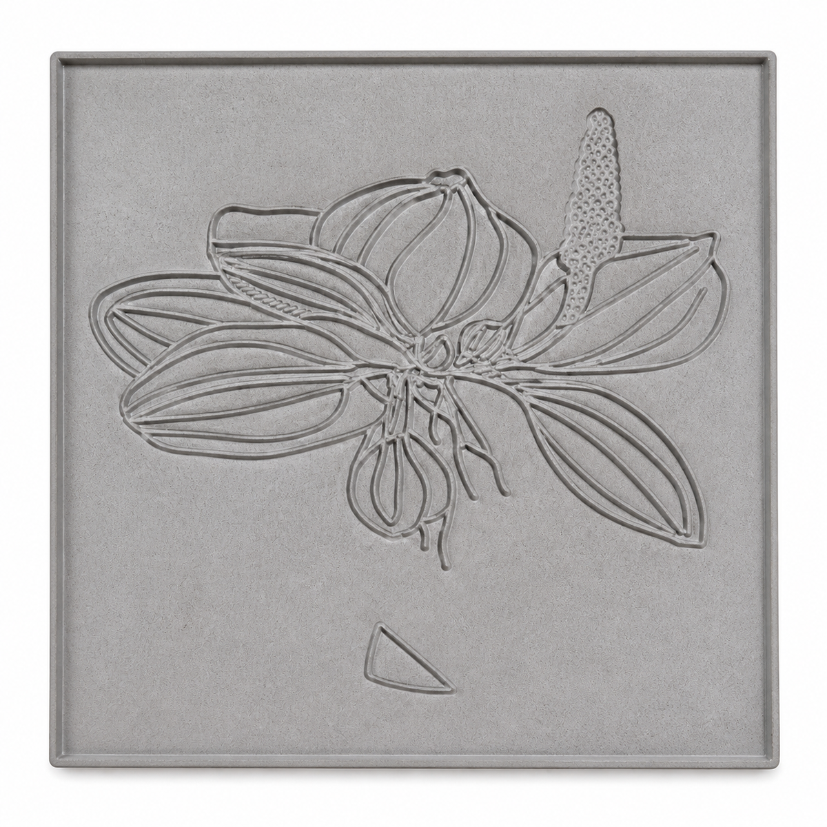 FX-202 Lily Blossom Decorative Relief Mold - detalle de textura