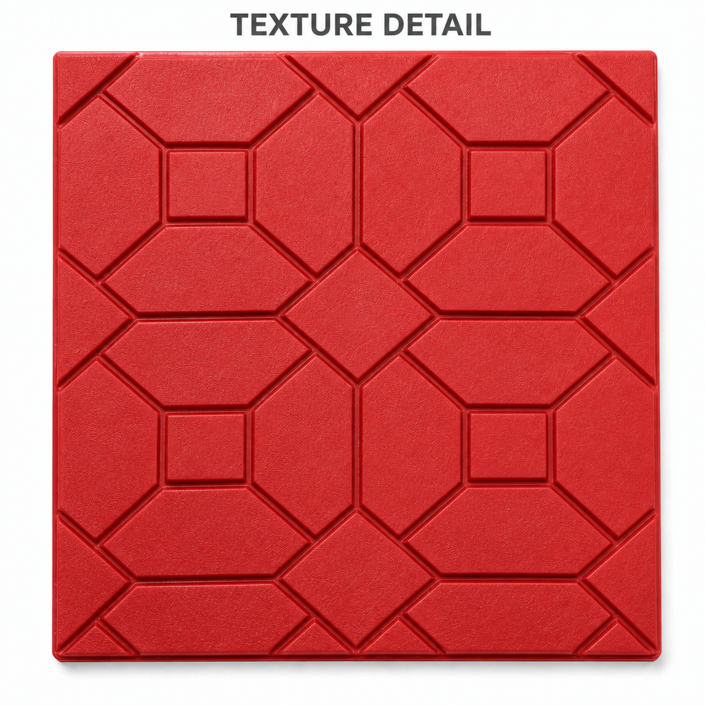 FX-207 Ștampilă geometrică octogonală, model diamant - detalii textură.