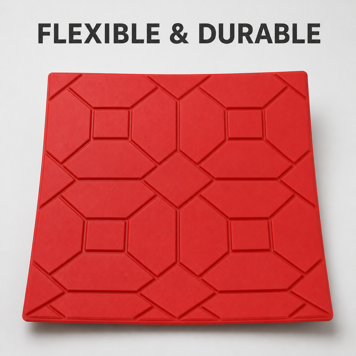 FX-207 Ștampilă geometrică octogonală, model diamant - flexibilă și durabilă.