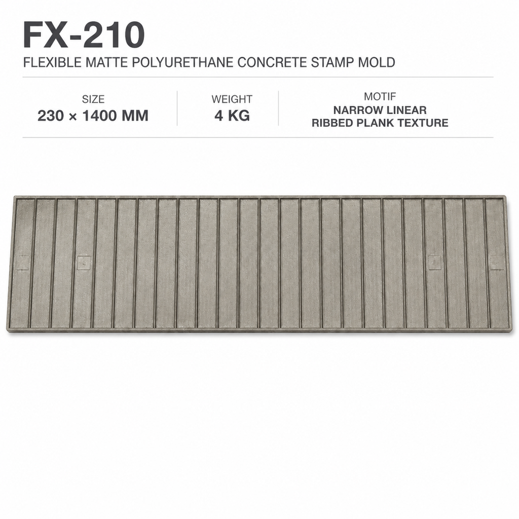 FX-210 Narrow Ribbed Border Stamp Strip - specifications