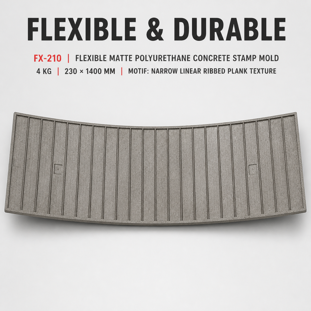 FX-210 Narrow Ribbed Border Stamp Strip - flexible durable