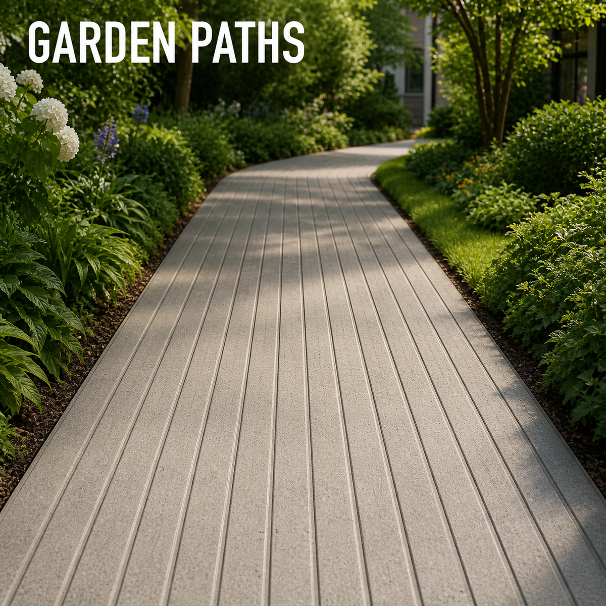 FX-210 Narrow Ribbed Border Stamp Strip - garden application