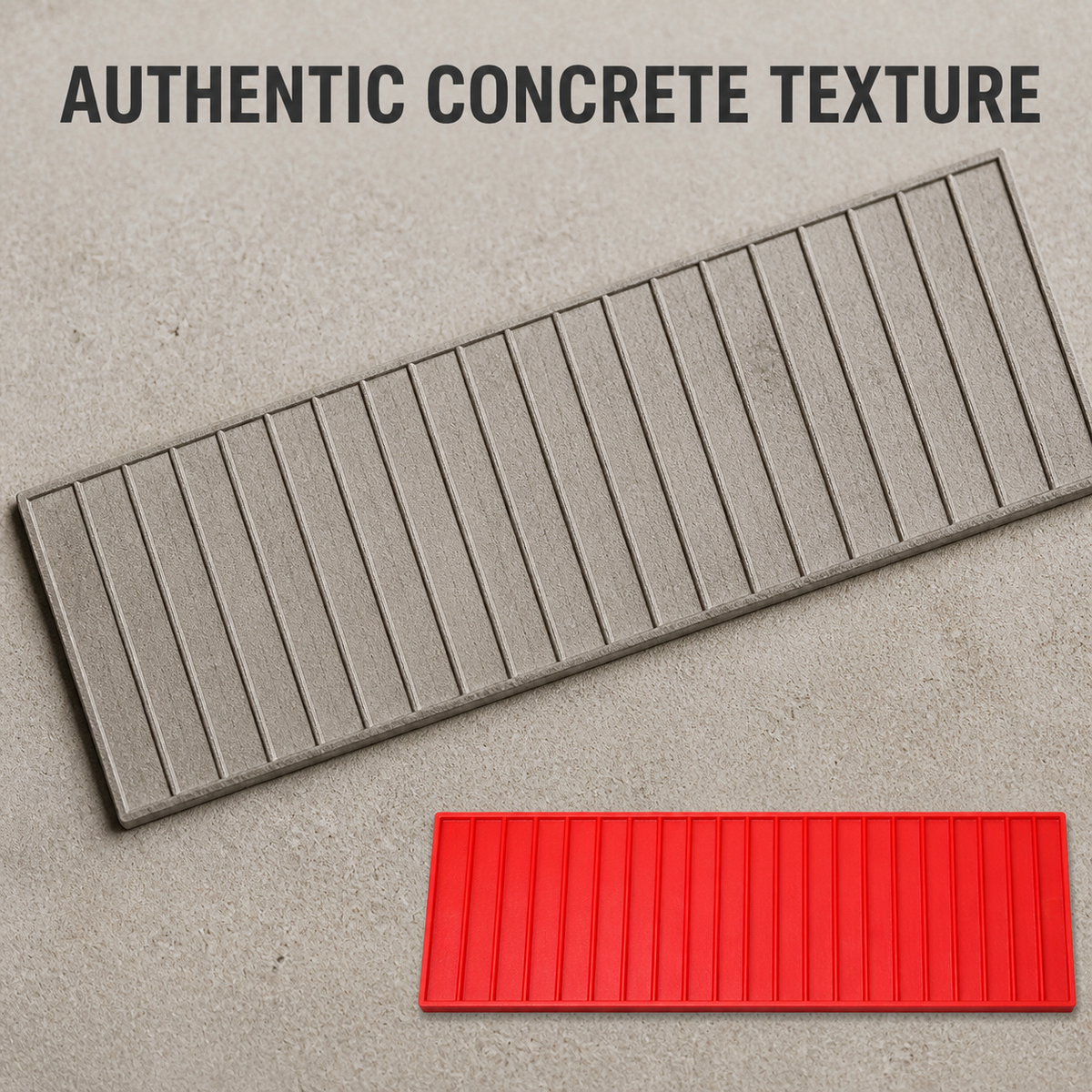 FX-210 Narrow Ribbed Border Stamp Strip - concrete result