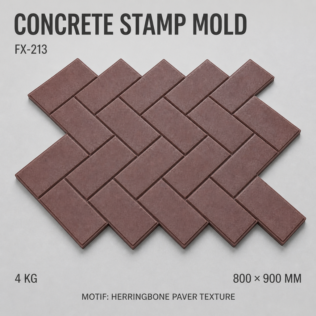 FX-213 Cap Paver Herringbone Gelap - utama