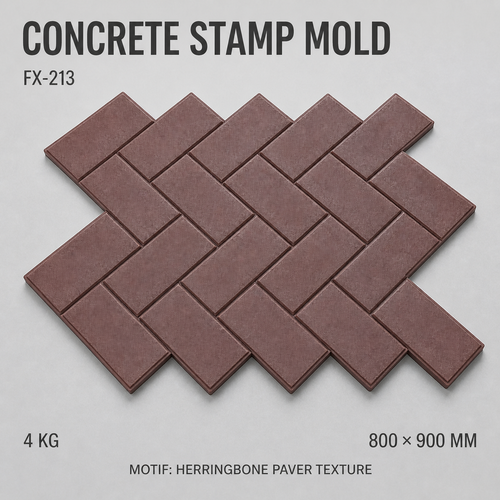 FX-213 Dark Herringbone Paver Stamp - hero