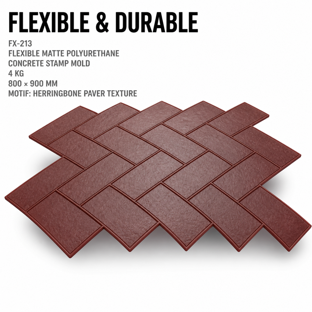 FX-213 Cap Penurap Herringbone Gelap - fleksibel tahan lama