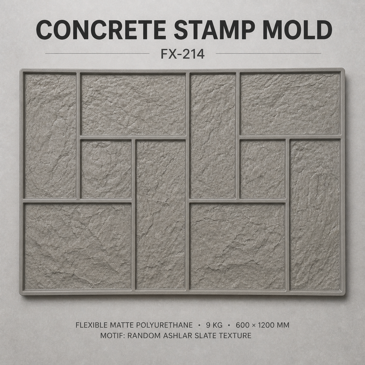 FX-214 Mixed-Size Ashlar Tile Stamp - hero