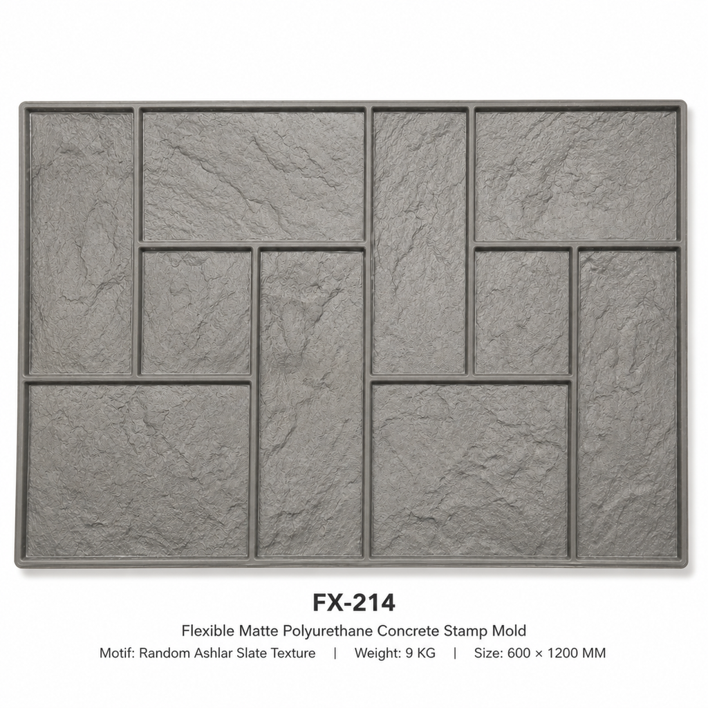 FX-214 Mixed-Size Ashlar Tile Stamp - specifications