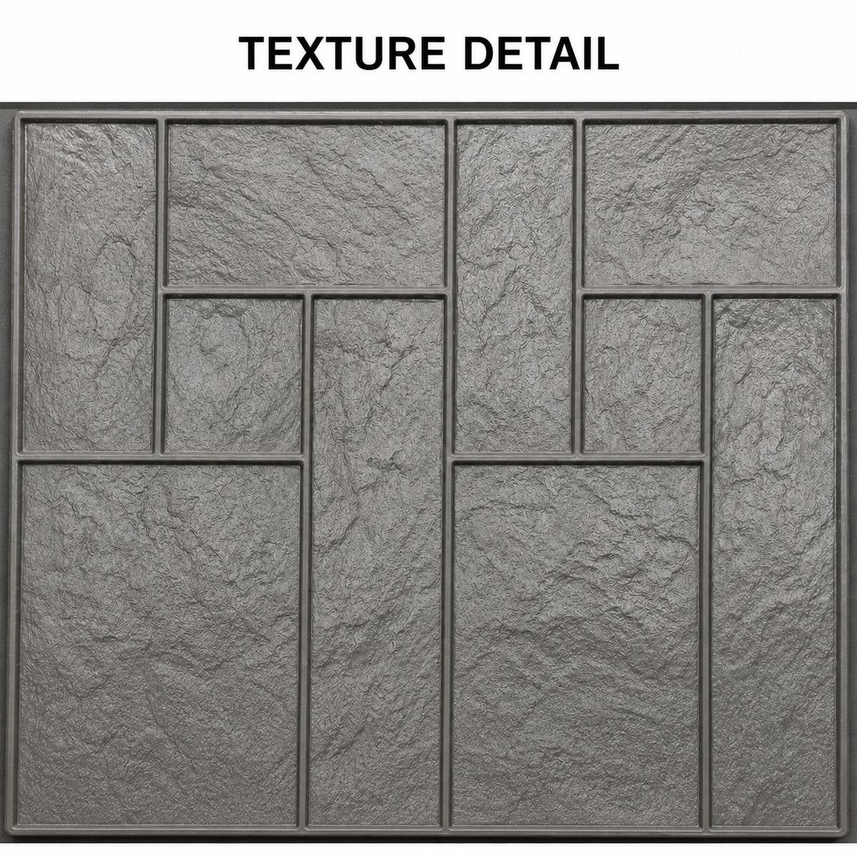 FX-214 Mixed-Size Ashlar Tile Stamp - texture detail