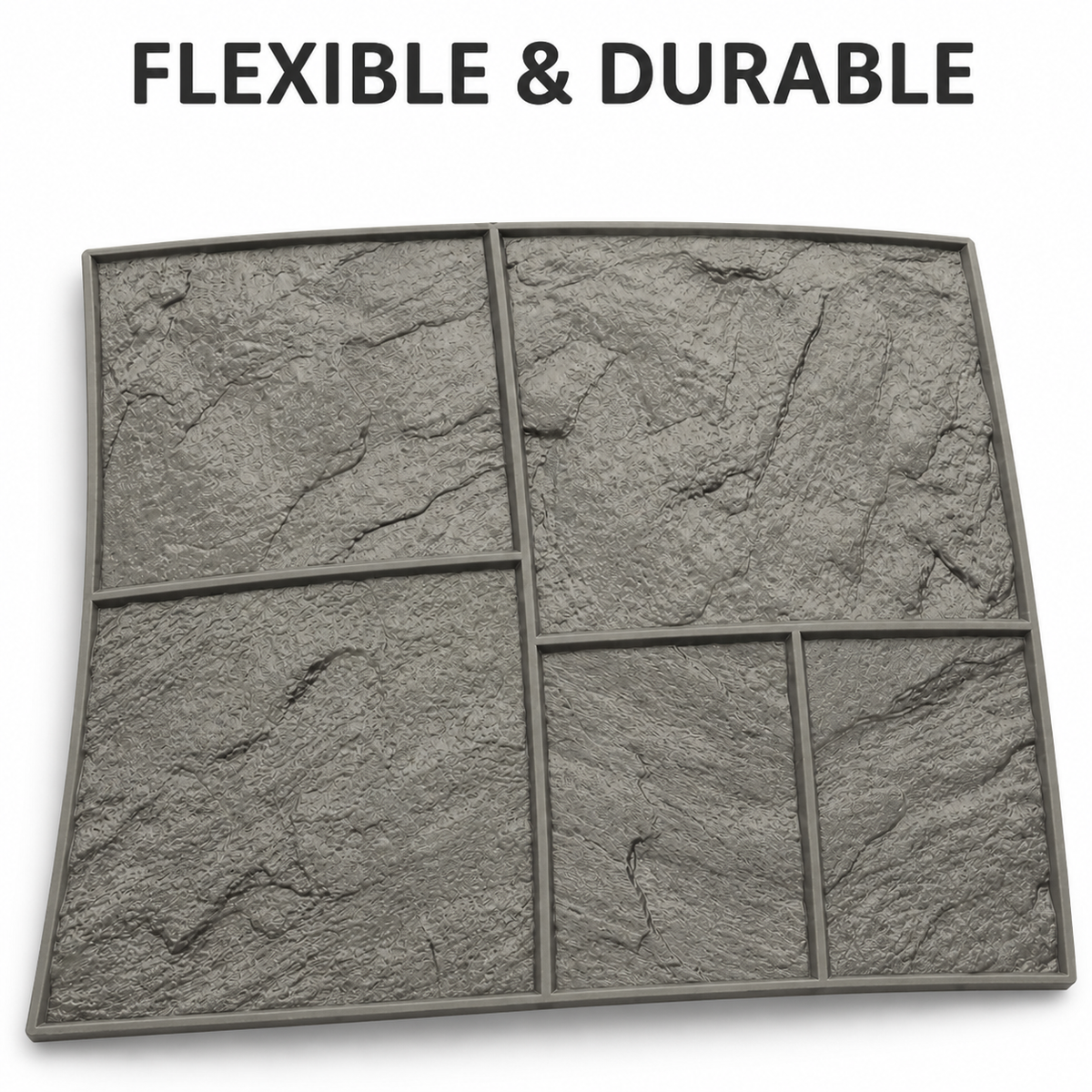 FX-217 sello de piedra rugosa de cinco losas - flexible y duradero