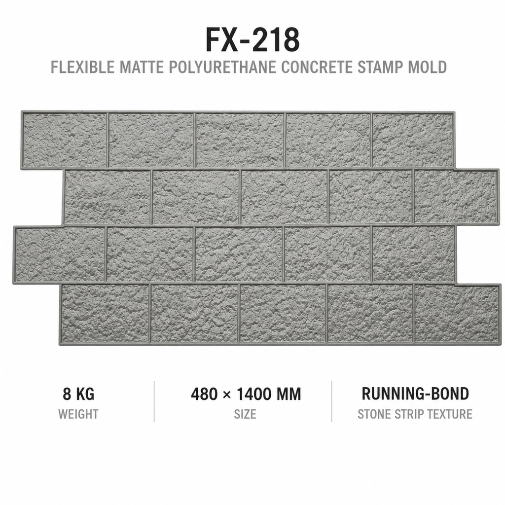 FX-218 سرکی ہوئی قطاروں میں اینٹوں کے نقش والا بارڈر پینل – تکنیکی تفصیلات