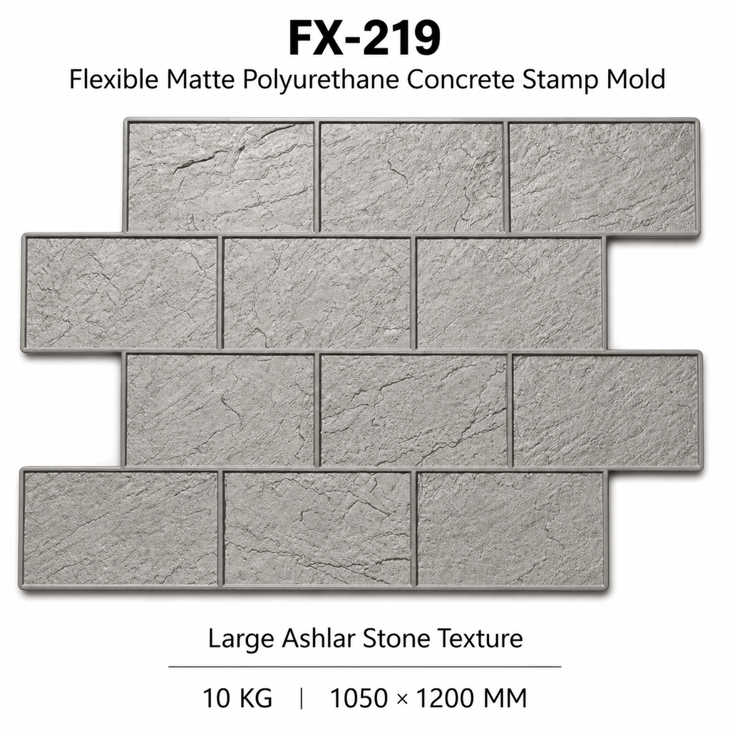 FX-219 ແຜງແມ່ພິມຜະໜັງ Ashlar ຂະໜາດໃຫຍ່ - ຂໍ້ກໍານົດ