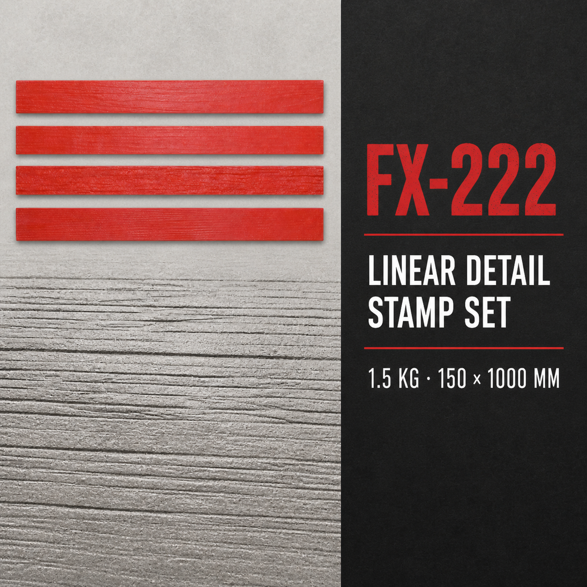 FX-222 sello lineal para borde - especificaciones