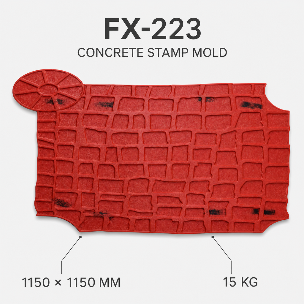 FX-223 Cetakan Paver Dekoratif Kisi Pohon - spesifikasi