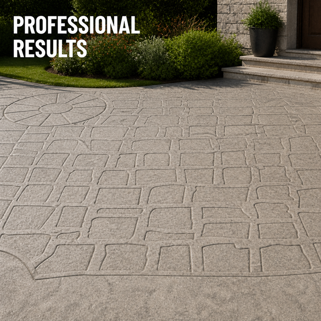 FX-223 Cetakan Paver Kisi Pohon Dekoratif - hasil profesional