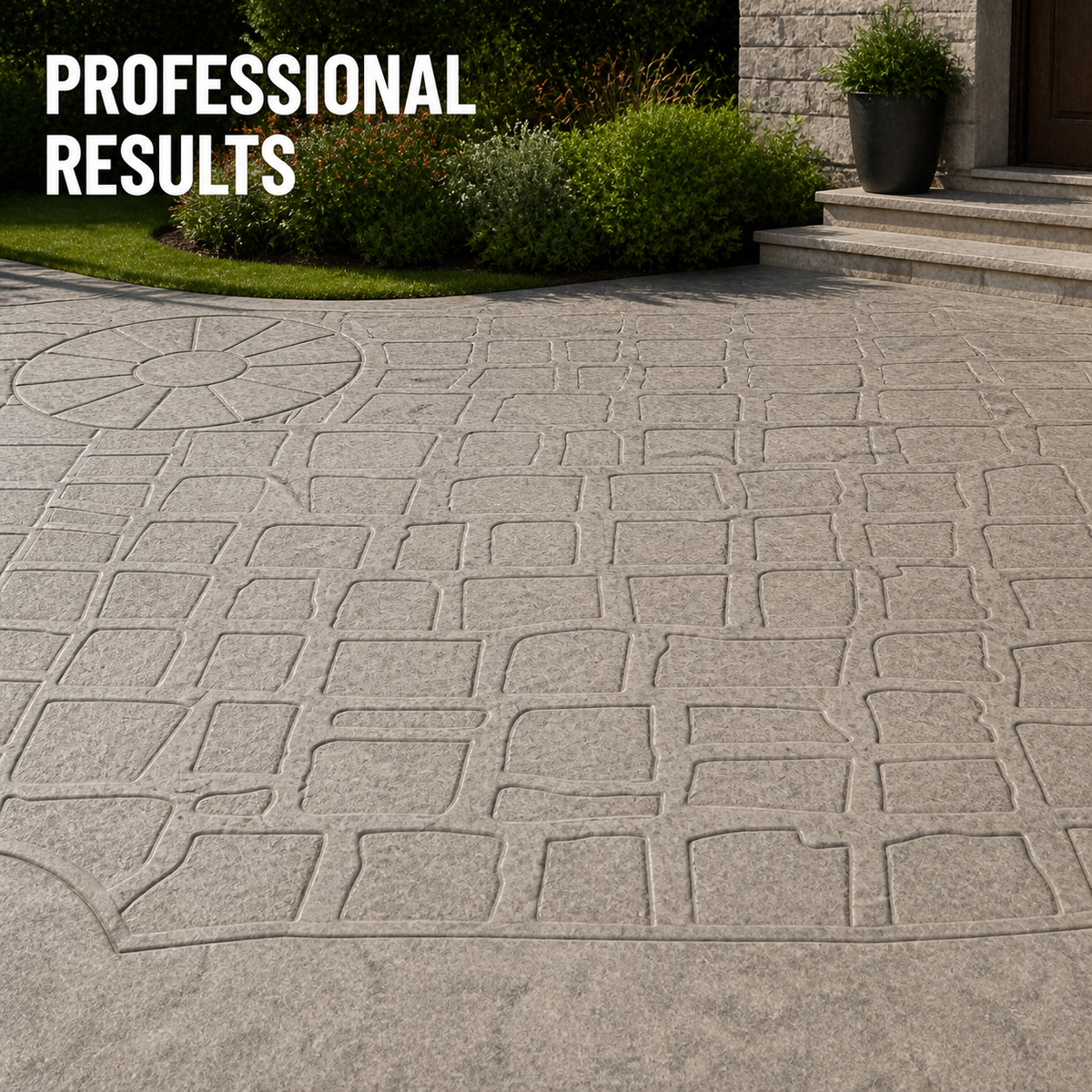 FX-223 Cetakan Paver Kisi Pohon Dekoratif - hasil profesional
