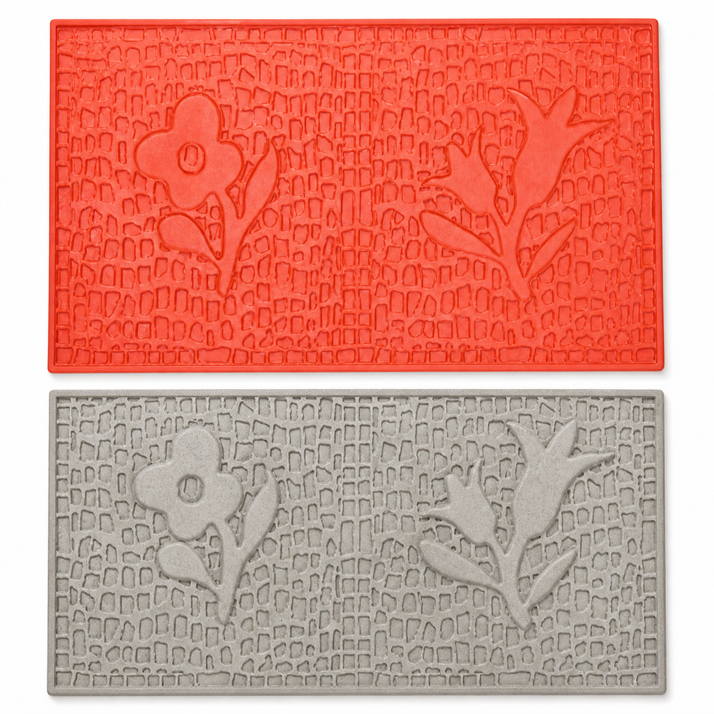 Panou texturat decorativ FX-224 cu motiv de frunză - detalii textură.