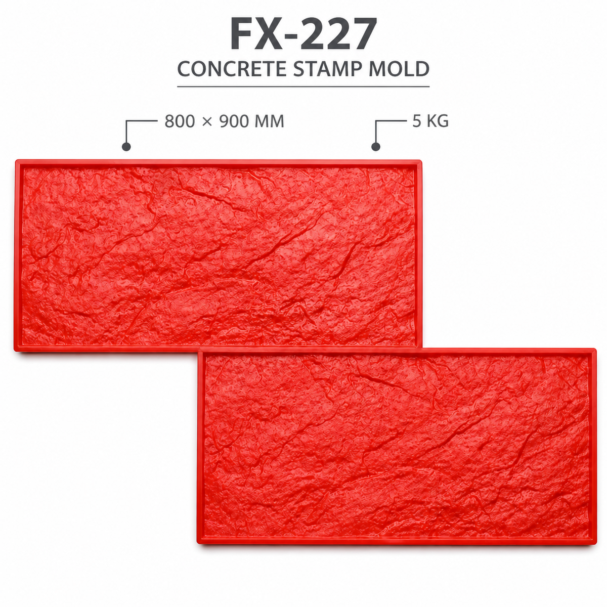 FX-227 Rock Slab Stamp - specifications