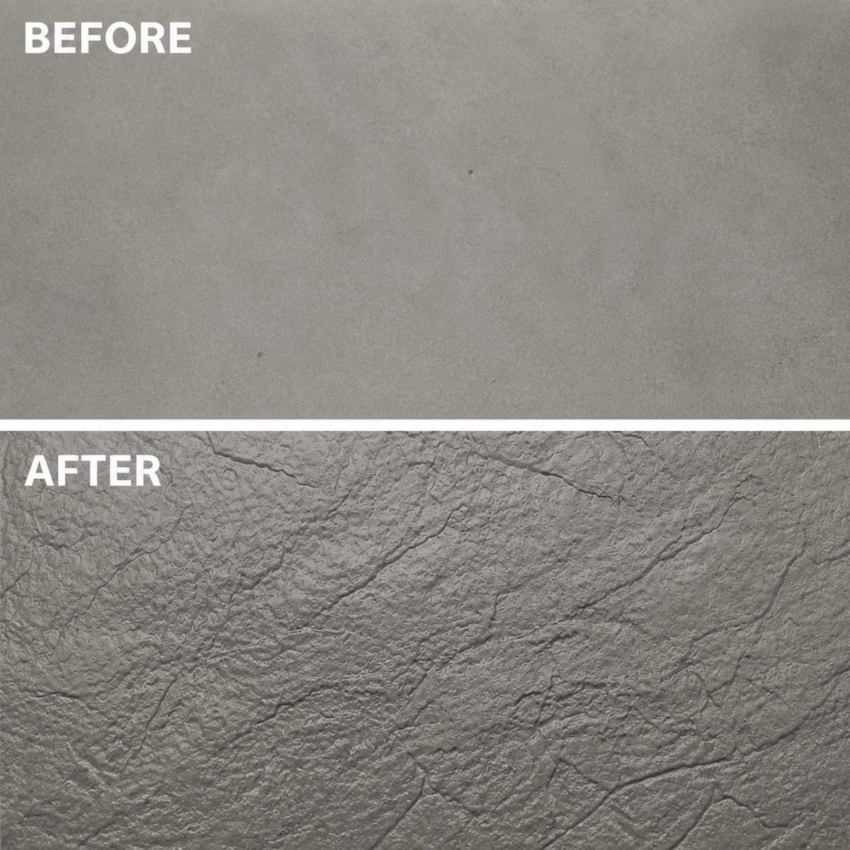 FX-227 Rock Slab Stamp - before after