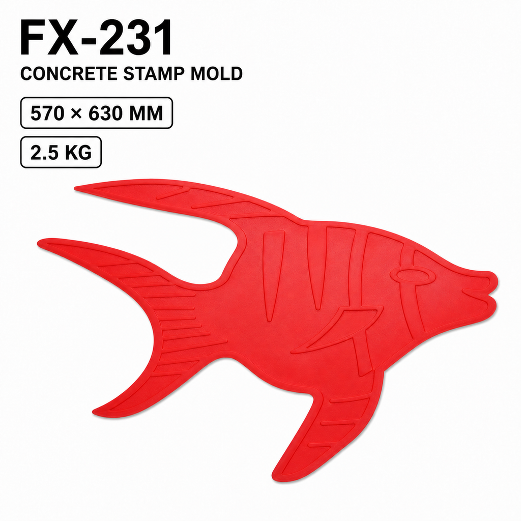 FX-231 استوائی مچھلی کے آرائشی ابھرے ہوئے نقش کا سانچہ – تکنیکی تفصیلات