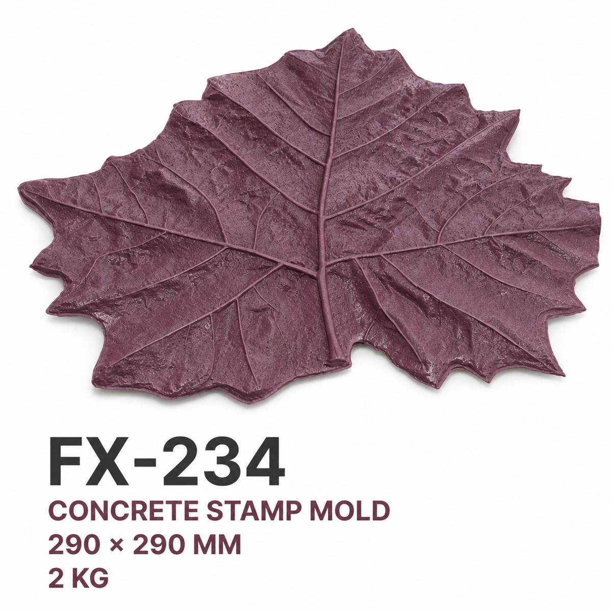 FX-234 molde de relieve decorativo de hojas de arce - especificaciones