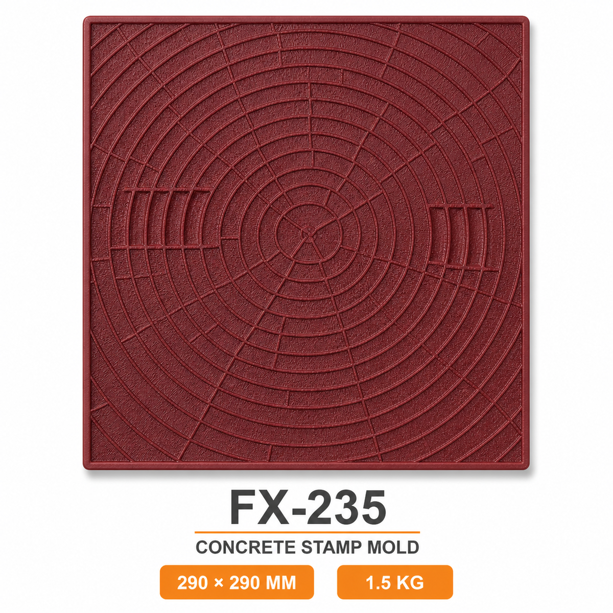FX-235 ختم ملمس حلقات الأشجار مربع - المواصفات