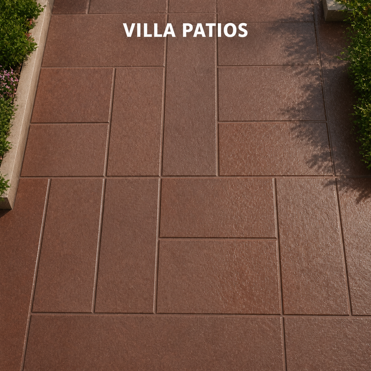 FX-240 panel de estampado de loseta geométrica moderna - patios de villa