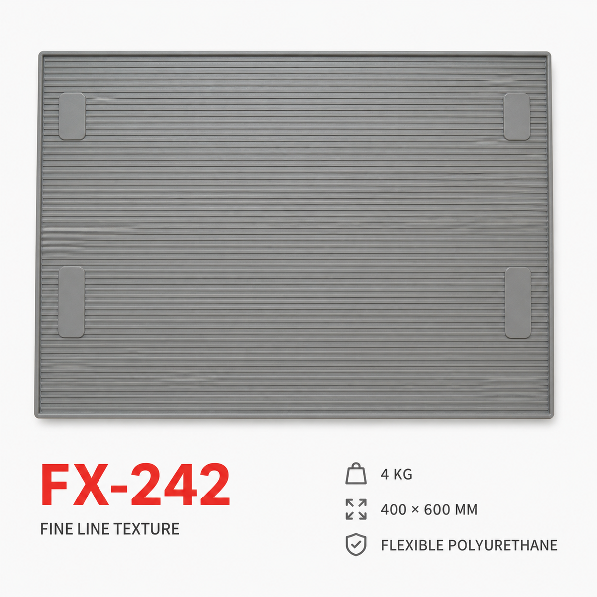 FX-242 İnce Çizgili Kaymaz Yüzey Kalıbı - teknik özellikler