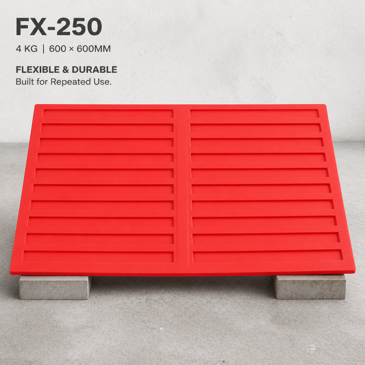 FX-250 ダブルスロット排水舗装型枠 - 柔軟で高耐久
