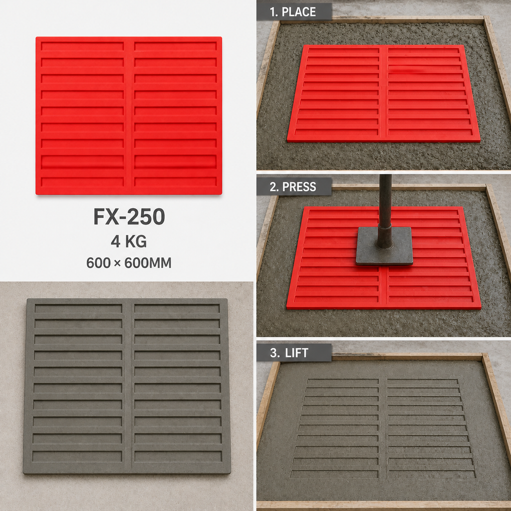 FX-250 2本スリット排水舗装型 - 3ステップ