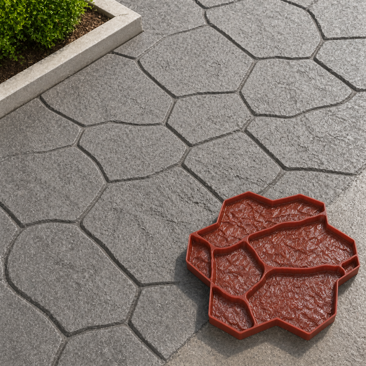 FX-251 Stamp Bunga Flagstone Semula Jadi - patio