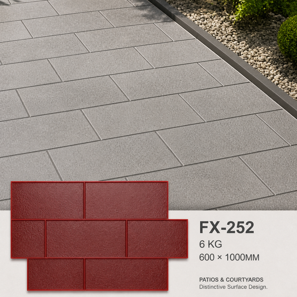 FX-252 Estampador de losa de pizarra lisa - patios