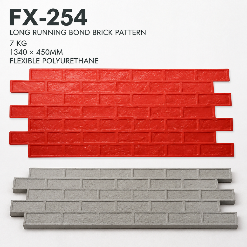 FX-254 اینٹوں کی دیوار کا نقش بنانے والا لمبا اسٹیمپ پینل – تکنیکی تفصیلات