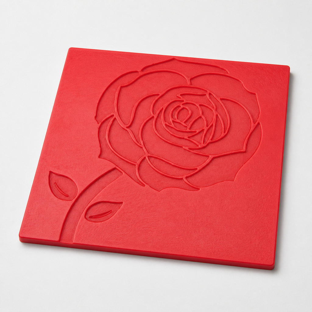 FX-257 Molde de relieve decorativo de flor de rosa - imagen principal