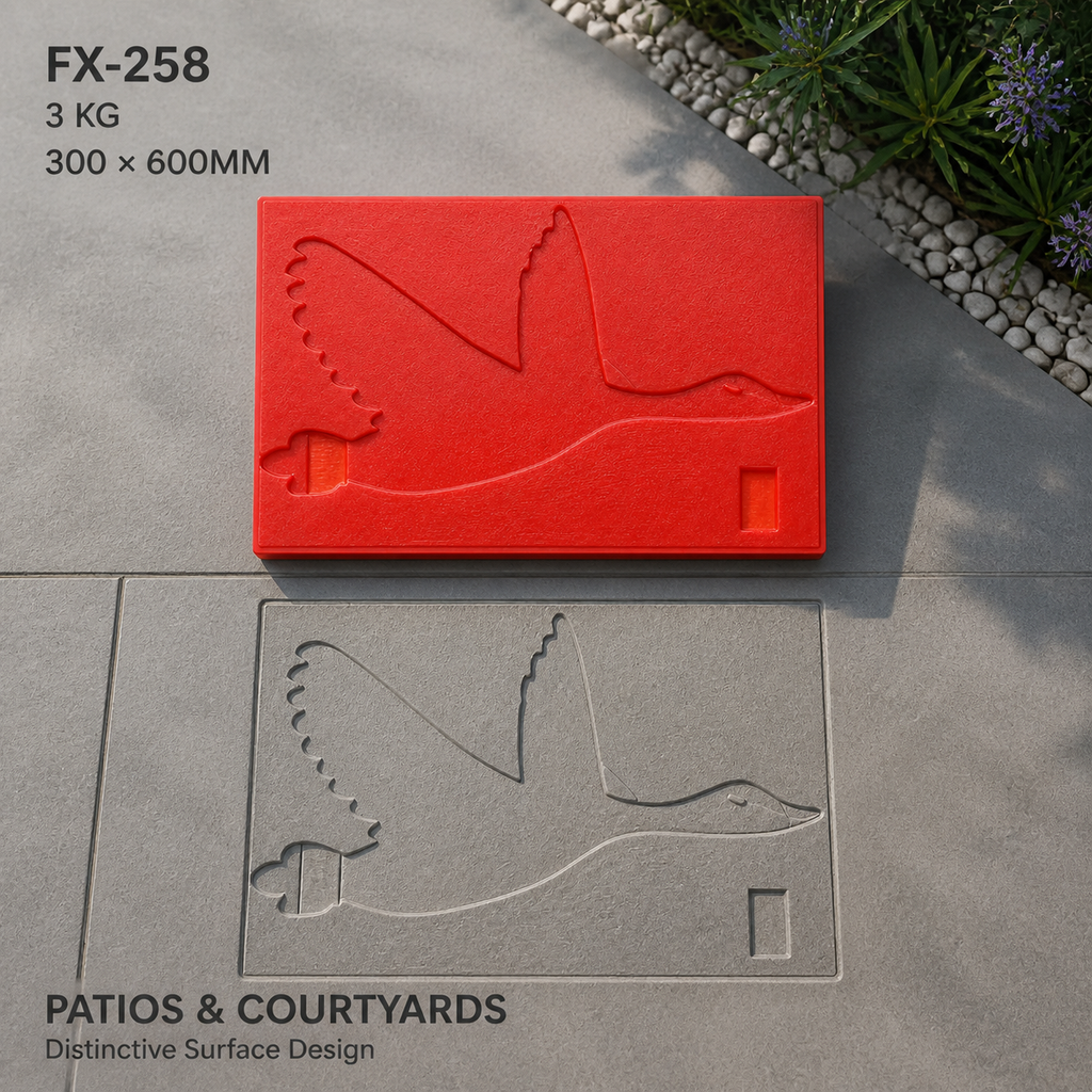 FX-258 ফ্লাইং বার্ড ডেকোরেটিভ রিলিফ মোল্ড - প্যাটিও