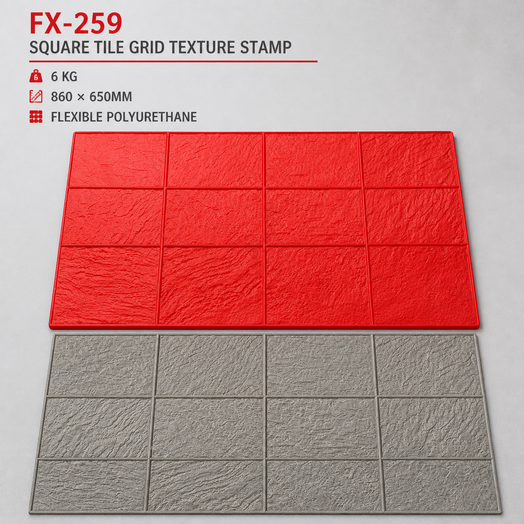 FX-259 Estampador de cuadrícula de losetas con veta de madera - especificaciones