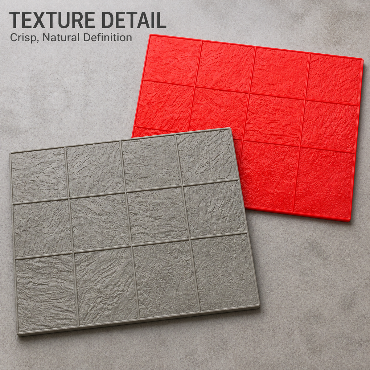 FX-259 Estampador de cuadrícula de losetas con veta de madera - detalle de textura